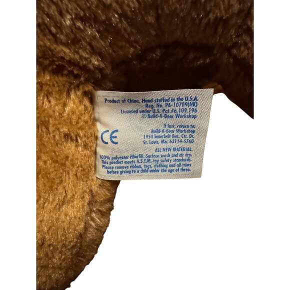 Build-A-Bear Workshop Brown Sugar Plush Sitting Brown Dog Stuffed Animal Soft - Picture 6 of 7
